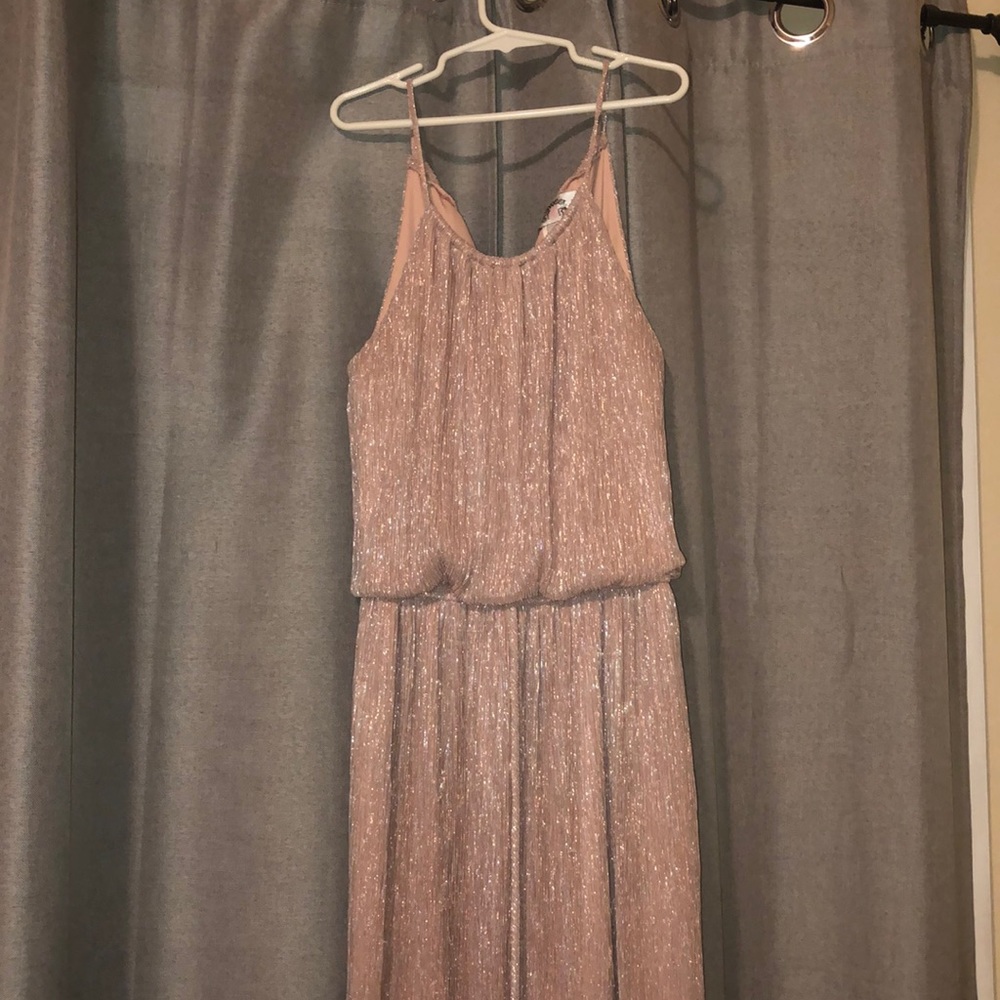 Shimmer Rose Gold Dress